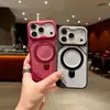 Compatible con iPhone 18 Pro Max, funda de teléfono magnética colorida con soporte, cubierta protectora Apple 17 con agujeros transpirables y tacto de piel 15