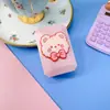 Estuche para lentes de contacto con dibujos animados, bonito estuche para lentes de contacto para niña, pequeño y portátil, con espejo y caja para parejas