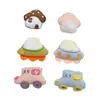 Casa de Hongo Pequeña Creativa, Coche Pequeño, Accesorios de Tela, Broche de Dibujos Animados, Joyería DIY, Accesorios para el Cabello, Bolsas, Accesorios para Ropa