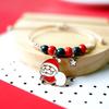Nueva pulsera caliente de Navidad para mujer popular europea y americana Santa pareja pulsera de novias joyería transfronteriza