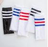Calcetines de Verano Delgados de Tres Rayas para Estudiantes para Baile Niñas Blancos Hasta la Rodilla Niños Fútbol Calcetines de Media Calcetines al Por Mayor