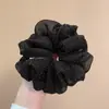 Goma para el pelo de satén con lunares estilo francés para mujer, Diadema de moda de alta gama para peinados de moño