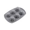 Molde de silicone com logotipo colorido personalizado, forma de flor para muffin, forma de silicone espessada resistente a altas temperaturas, forma para bolo, forma para assar
