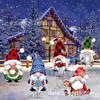 8 Gnomos de Navidad Señales con Estaca para Jardín Decoración Exterior para Césped Decoración de Invierno para Hogar Jardín Camino Acera Estaca