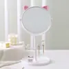 Espejo de maquillaje LED con luz luz de relleno para maquillaje espejo de tocador dormitorio de estudiante espejo plegable de escritorio espejo de maquillaje