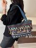 Bolso Tote de Borlas Estilo Étnico de Moda 2026 Nuevo Bolso de Hombro de Nicho Estilo Vacaciones Atracción Turística Bolso Versátil para Mujer