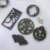 Shuanglong cuentas de juego portaincienso de cuatro agujeros posavasos para mesa de té disco filtrante bandeja de té flor de fuga hierba grulla blanca águila círculo accesorios