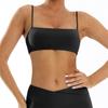 Camisola de Secado Rápido para Yoga para Mujer, Sujetador Deportivo Sexy sin Espalda, Prenda Base para Fitness Wx8001