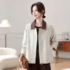Abrigo de mujer para primavera y otoño transfronterizo 2026 nueva moda elegante ropa para mujeres de mediana edad con cuello de solapa top casual de otoño para madres