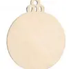 Decoración de Árbol de Navidad Transfronteriza Artesanías de Virutas de Madera Colgantes Navideños DIY Fiesta en Casa Etiquetas Navideñas de Madera