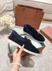 Versão Original de Alta Qualidade Lp2025 Outono e Inverno Estilo Casal Sapatos Slip-On Mocassins Gorro Sapatos Camurça Grossa Lã para Heattech