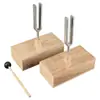 Diapasão de Ressonância 256/512/440Hz Caixa de Ressonância Alto-falante de Madeira Aço Instrumento para Experimento Acústico de Ensino de Física
