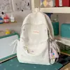 Mochila Estilo Floresta para Mulheres, Sensação de Alta Qualidade, Simples e Versátil, Adequada para Alunos do Ensino Médio, Mochila para Passeio no Campus e Estudo Estilo Ins