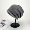 Gorro rizado de lana roja de red para mujer, cálido gorro de invierno de estilo japonés con punta cerrada y múltiples combinaciones, gorro de punto de moda para confinamiento.