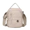 Bolso Pequeño Cuadrado de Tela de Nylon Impermeable Ligero Multicapa Transfronterizo Nuevo Bolso de Hombro Casual Multibolsillos Bolso Cruzado de Gran Capacidad
