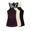 Ds25227 -26 Vestido de Verano Sexy sin Tirantes Halter con Colores Contrastantes y Espalda Descubierta, Vestido Corto Ajustado