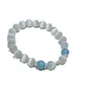 Nova Pulseira de Estilo Chinês Estilo Luxo Leve Nicho Boa Sorte Versátil Pulseira de Cristal de Água-Marinha Natural Presente para Melhor Amiga Feminina