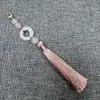 Yixiangfei 8B-5 Anillo de Correr Cierre de Langosta Borla 8 Borlas Estilo Antiguo Accesorios Dinastía Han Colgante para Ropa Artesanía Decoración