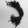 Corda de algodão encerada com cabeça de bala, ponta de flecha de dente único, cabeça de avião, cabeça redonda, reutilizável para etiquetas de bolsa, 200 peças/pacote