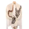 Bufanda Caliente Transfronteriza de Cachemir Imitación Delgada Cálida para Primavera y Otoño para Mujer, Estampado de Leopardo y Tigre, Chal para Hombro Estilo Old Money, Bufanda de Alta Gama
