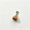 Lótus de madeira de pêssego, flor de ameixeira e sino, pequenos enfeites pendentes, esculturas em madeira feitas à mão, acessórios decorativos, pingentes DIY
