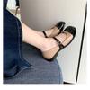 Zapatos Mary Jane estilo Chanel para mujer Primavera/Verano 2025 Nuevos Zapatos planos de cuero con bloques de color Estilo británico