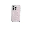 Funda de Teléfono Móvil con Soporte Magnético de Gato Kt Linda para 18Promax Adecuada para Apple 16Pro Magnética de Doble Capa con Lunares 17Pro