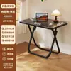 Mesa Dobrável, Mesa de Computador sem Instalação, Pequena Mesa Lateral para Quarto de Estudante, Mesa Simples para Escrita, Mesa de Escritório