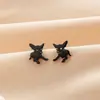 Brincos de Cachorro e Gato para Pets Brincos de Animais Fofos INS para Homens e Mulheres Aço Inoxidável Cortados Brincos Multiestilo