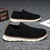 Tênis Slip-on de Malha Masculino Verão Respirável Malha Esportivo Casual Preguiçoso Leve para Dirigir