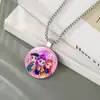 Accesorios de Collar K-Pop de Grupo de Chicas Cazadoras de Brujas Más Vendidos Transfronterizos Collar con Colgante de Piedra del Tiempo Collar de Piedra Preciosa Fábrica al por Mayor