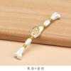 Hengmeihe Hebilla de Placa Cheongsam Chinoiserie Cuentas de Pan de Oro Envueltas en Hilo de Oro Hebilla de Una Palabra Chinoiserie Retro Accesorios de Botones Decorativos