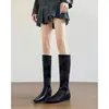 Botas Longas Aumento de Altura Sazonal Primeiro Encontro para Mulheres Inverno 2026 Emagrecedoras Bico Quadrado Altas até o Joelho Botas de Cavaleiro Botas Longas