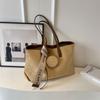 Bolsa Vintage Fosca para Mulheres de Grande Capacidade 2024 Nova Bolsa de Ombro Casual para Todos os Anos Outono e Inverno Bolsa Tote de Trabalho