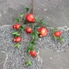 Atacado do Fabricante Galhos de Romã Simulados, Caquis Grandes Simulados, Transmissão ao Vivo de Celebridade da Internet, Frutas Simuladas, Decoração Chinesa, Fotografia de Casamento