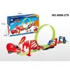 Brinquedo de Carrinho de Trilho de Puxar Novo Produto Transfronteiriço Alta Velocidade Inércia Elástico Pista Multicamadas Conjunto de Brinquedos de Combinação para Crianças