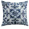 Estilo Nacional Cerámica Patrón Tallado Transfronterizo Temu Funda de Almohada Oficina Dormitorio Sofá Funda de Almohada Fabricante de Origen