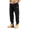 Pantalones Deportivos de Otoño e Invierno para Hombre con Puños y Piernas Cónicas, Estilo Coreano Moderno Juvenil Cálidos Pantalones Harem con Forro Polar Pantalones Casuales