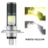 Faro de Motocicleta Blanco y Amarillo LED de Alto Brillo Vehículo Eléctrico de Motocicleta H6H4Ba20Dp15D Súper Brillante Impermeable Luz Alta y Baja