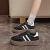 Tenis de Entrenamiento Alemanes de Suela Gruesa para Mujer 2024 Nuevo Otoño de Suela Blanda Combinan con Todo Zapatos Blancos con Falda Tenis Deportivos Casuales para Mujer Modernos