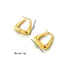 Pendientes Hidráulicos Europeos y Americanos de Moda Transfronterizos de Acero Inoxidable Set de Pendientes Tendencia Chapados en Oro de 18K Pendientes para Mujer Fabricante Venta al por Mayor
