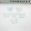 Cor borboleta cor mágica cor aurora diy feito à mão cola de creme capa de celular acessórios de resina acessórios barrocos atacado