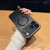 Funda Magnética Mate de Tacto Piel de Gasa Ligera Nano para Teléfono Adecuada para iPhone 17 Pro Max con Película para Lente para Apple 18/15