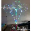 Globo de bola de ola de celebridad de Internet de 20 pulgadas, globo luminoso transparente, globo de ola luminoso transparente, globo luminoso de flores completas, bola de ola