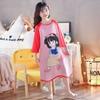Camisón de Verano para Niñas Manga Corta Delgado Dibujos Animados Súper Lindo Niñas Lindas Vestido de Princesa Pijama Comercio Exterior