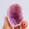 Venda transfronteiriça cristal natural furo de cristal banhado a ouro furo de cristal roxo minério de cristal pedra original cristal do Mar da China Oriental primeira geração de cabelo