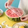 Cubiertas Desechables de Plástico para Alimentos, Cubiertas para Tazones de Sobras de Refrigerador Doméstico de Grado Alimenticio, Cubiertas de Cocina para Conservación de Alimentos