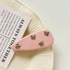 Pinza para el Cabello Grande de Plata con Lazo Estilo Coreano, Pinza Básica Dulce Bb, Sensación de Alta Gama, Flequillo y Pinza para el Cabello de Niña