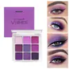 Paleta de Sombras Jiugongge Cor Terra Duradoura 9 Cores Matte Perolado Preto Escuro Punk Maquiagem Fumê Sombra recomendar