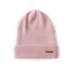 Nuevo Gorro de Cachemira de Color Puro para Otoño e Invierno para Mujer, Cálido y Versátil Gorro de Cachemira Tejido Casual, Gorro de Lana Engrosado